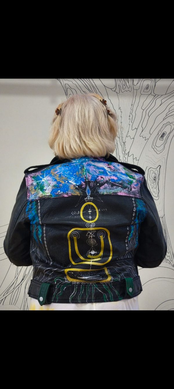 CHAQUETA DE MOTERO PERSONALIZADA PINTADA A MANO - Imagen 12