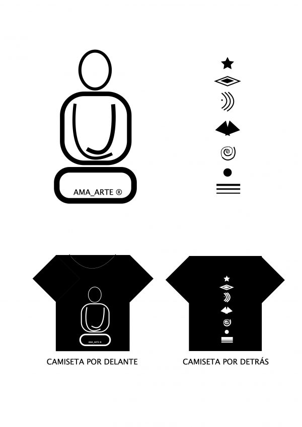CAMISETA CORPORATIVA LOGO MEDITACION Y CHAKRAS - Imagen 2